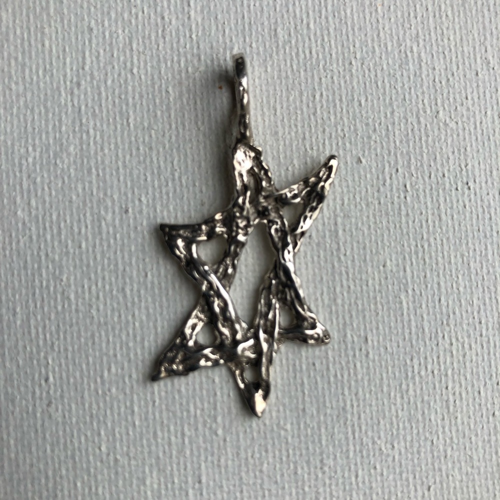 Real Silver One of a kind Star of david